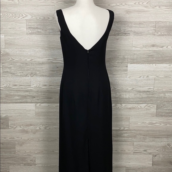 Dave & Jonny Black Square Neckline Cocktail Dress - Picture 4 of 9